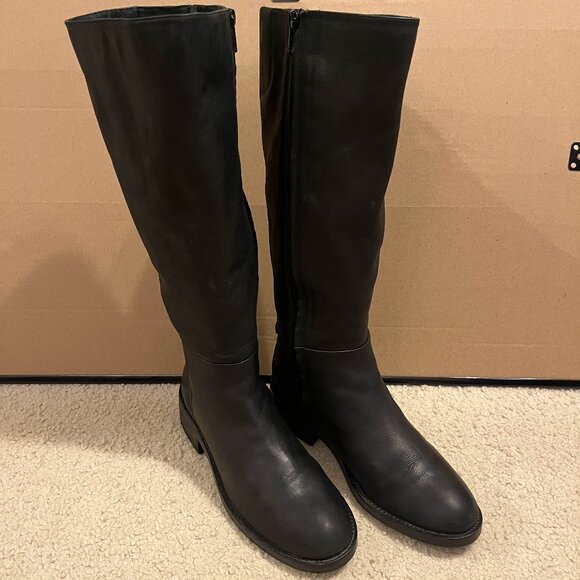 Sam Edelman Women's Mable Leather Riding Boot, US10M EUR41 - Picture 1 of 6